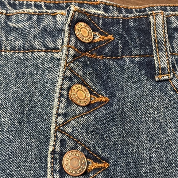 Garage high rise button front Jean denim skirt size medium- blue- brand NEW - Picture 4 of 6